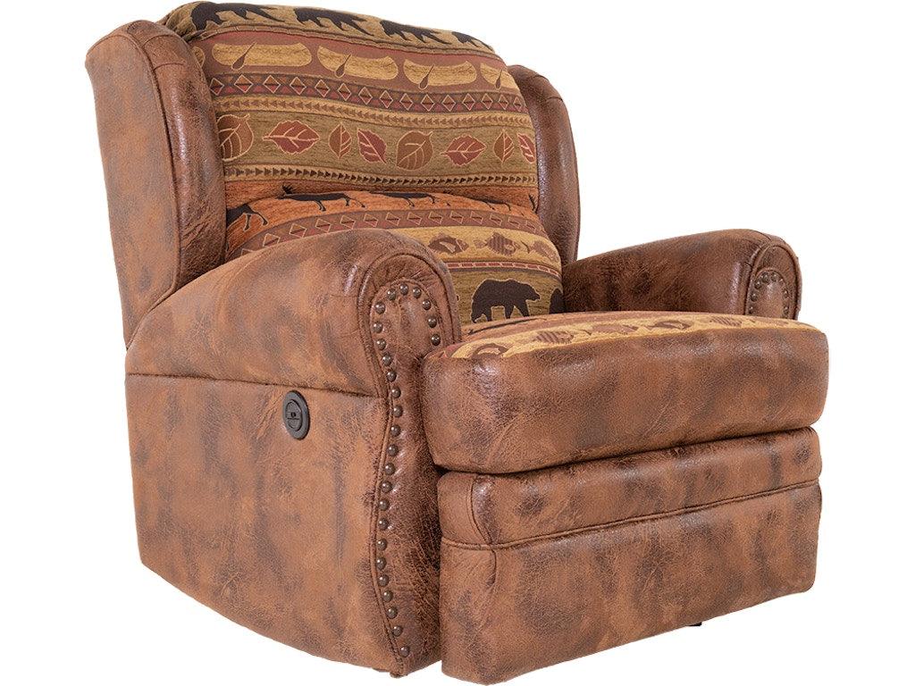 Power Rocker Recliner - Grizzly Apache/Cold Mocha