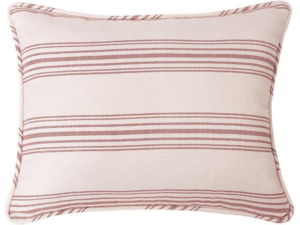 Red Stripe Prescott Pillow Sham - King