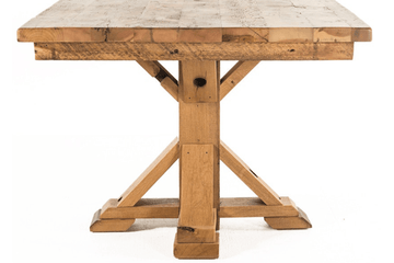 Square Dining Table With Timber Base - Retreat Home Furniture