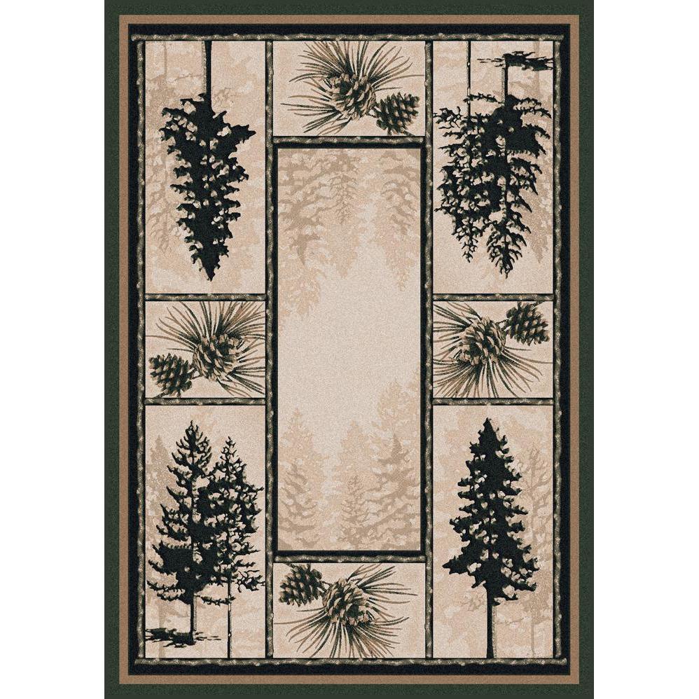 Stoic Forest - Forest-CabinRugs Southwestern Rugs Wildlife Rugs Lodge Rugs Aztec RugsSouthwest Rugs