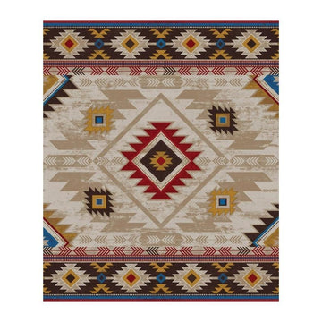 Whisky On The River - Natural-CabinRugs Southwestern Rugs Wildlife Rugs Lodge Rugs Aztec RugsSouthwest Rugs